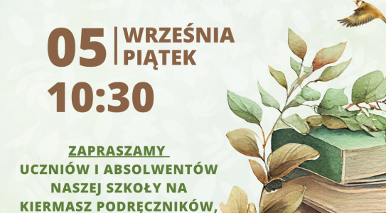Kiermasz podręczników 5 września
