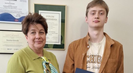 Mateusz Jakielaszek stypendystą projektu „Poszerzając horyzonty —&nbsp;edycja III”